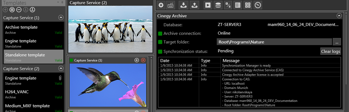 RECORDING ONTO NETWORK STORAGE